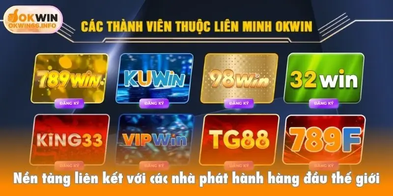 Nền tảng liên kết với các nhà phát hành hàng đầu thế giới